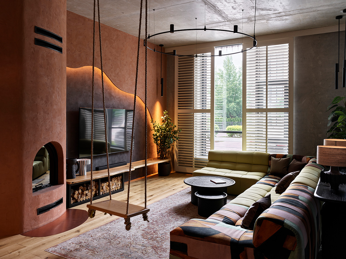 Baño Suíte Refinado: Está abierto al dormitorio y es elegante y muy cálido.