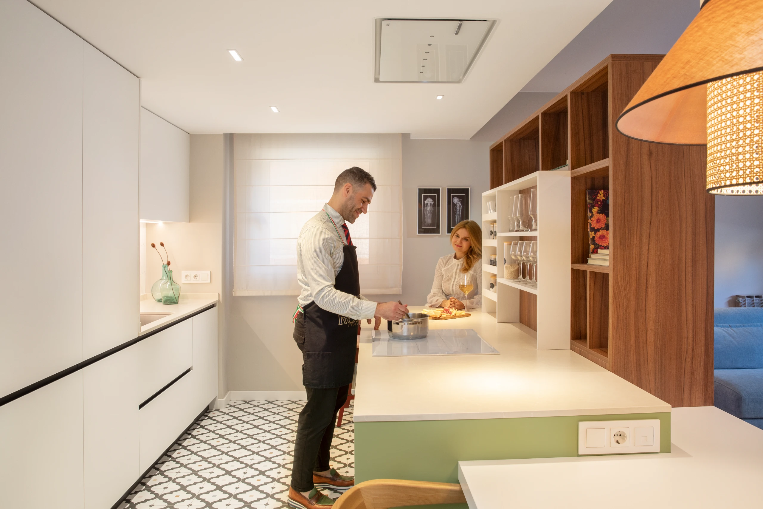 Cocina de diseño con isla