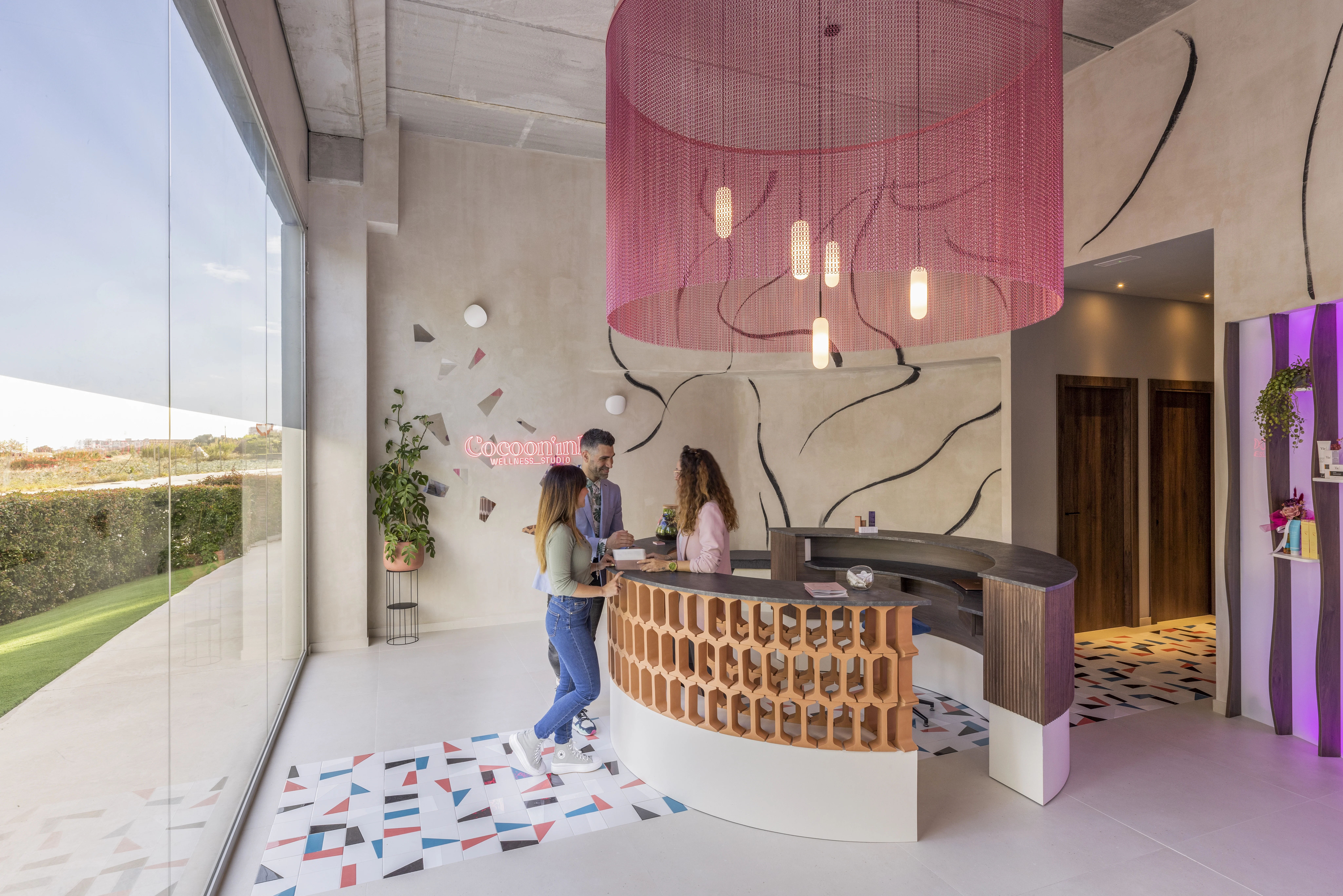 Reforma local comercial Cocoon'ink Wellness Studio — interiorismo comercial Barcelona, Mataró