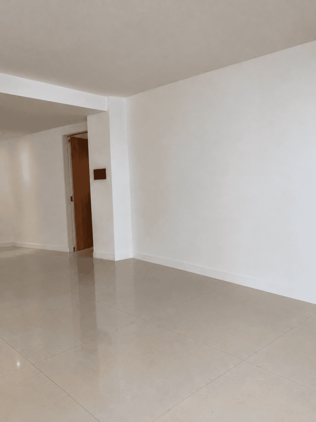 Salón sin reformar antes de la reforma integral de lujo en Sarrià