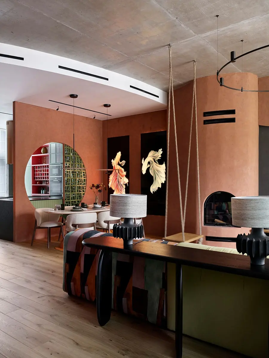 Salón comedor de la casa de Viktor Viden en Moscú